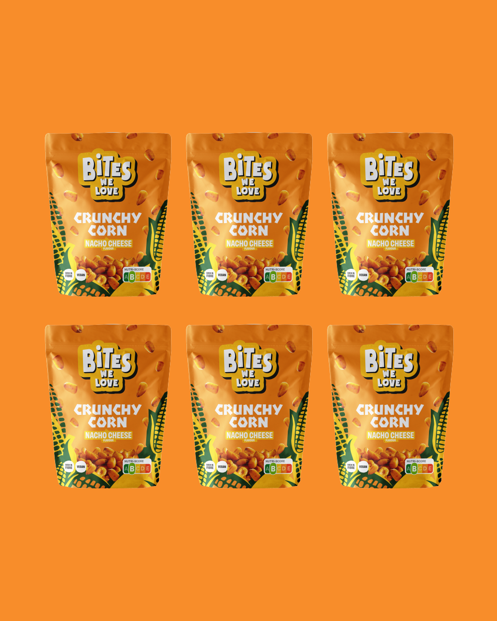 Crunchy Corn Nacho Cheese 6*100g