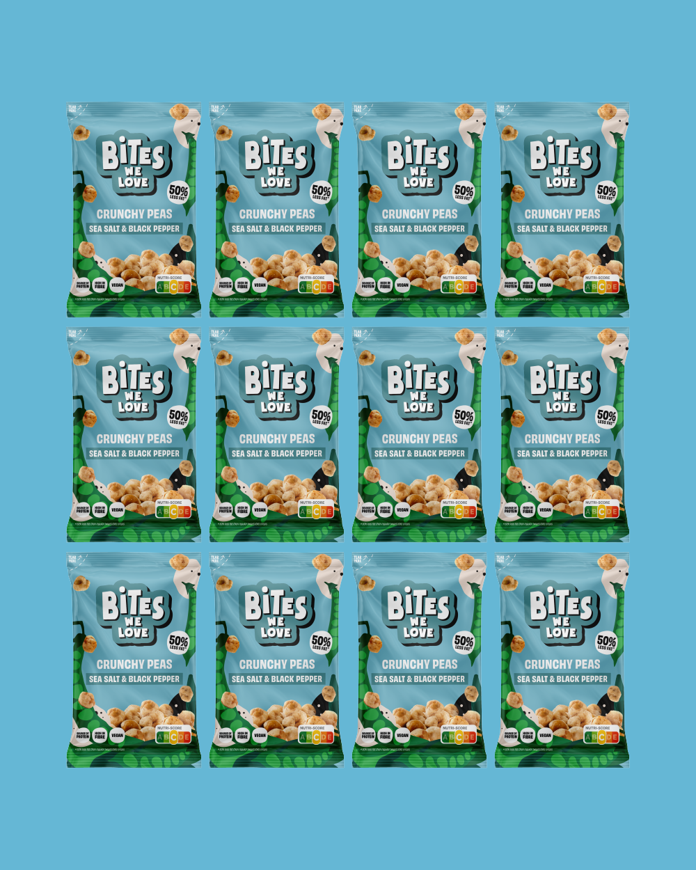 Crunchy Peas Sea Salt & Black Pepper 30g