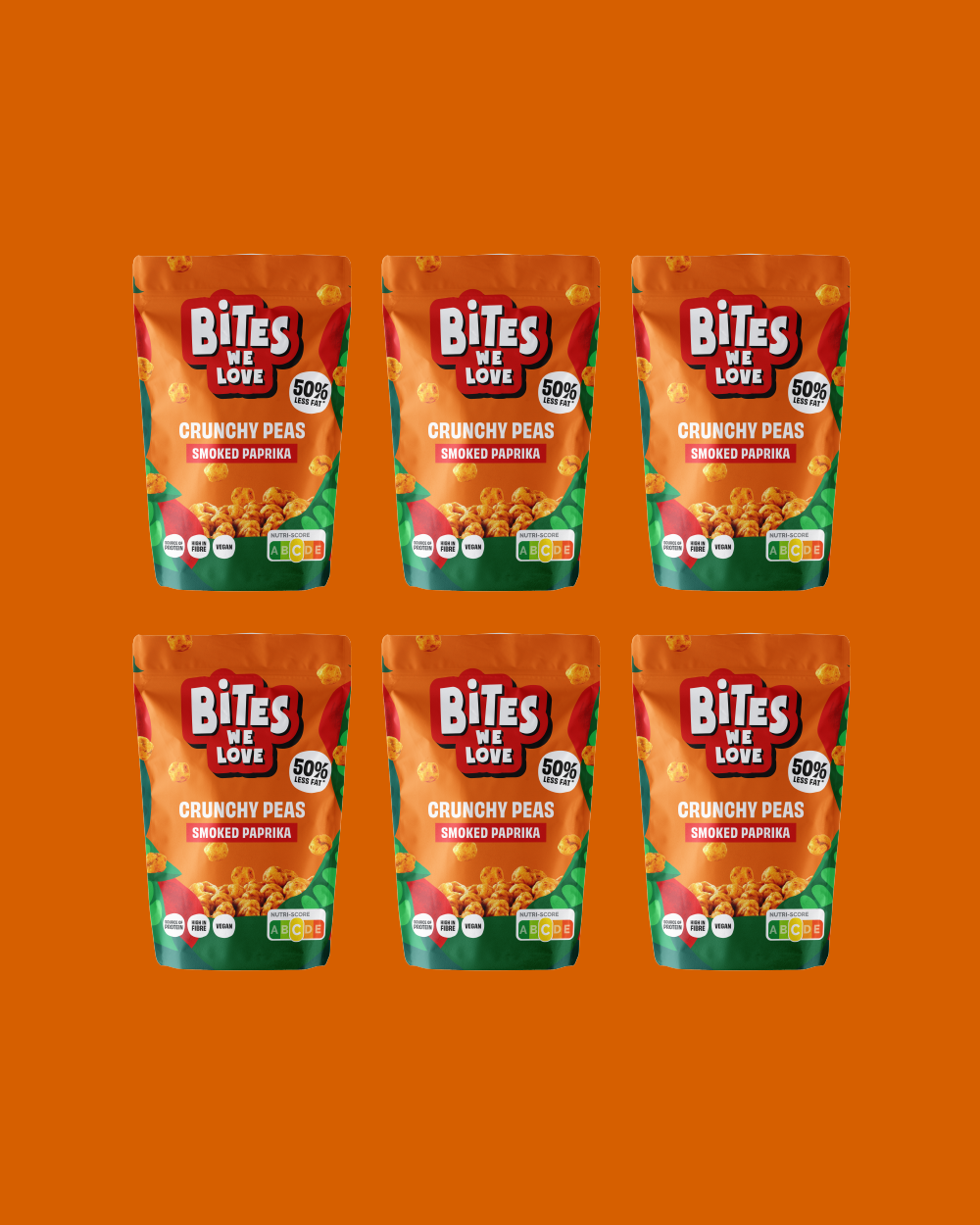 Crunchy Peas Smoked Paprika 6*100g