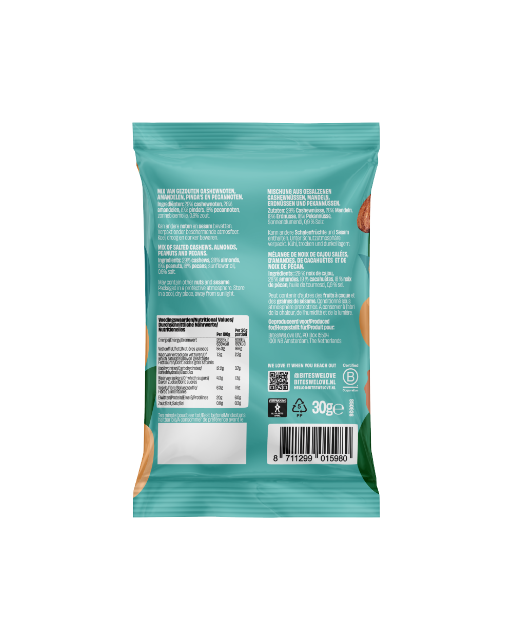 Mixed Nuts Lightly Salted 30g