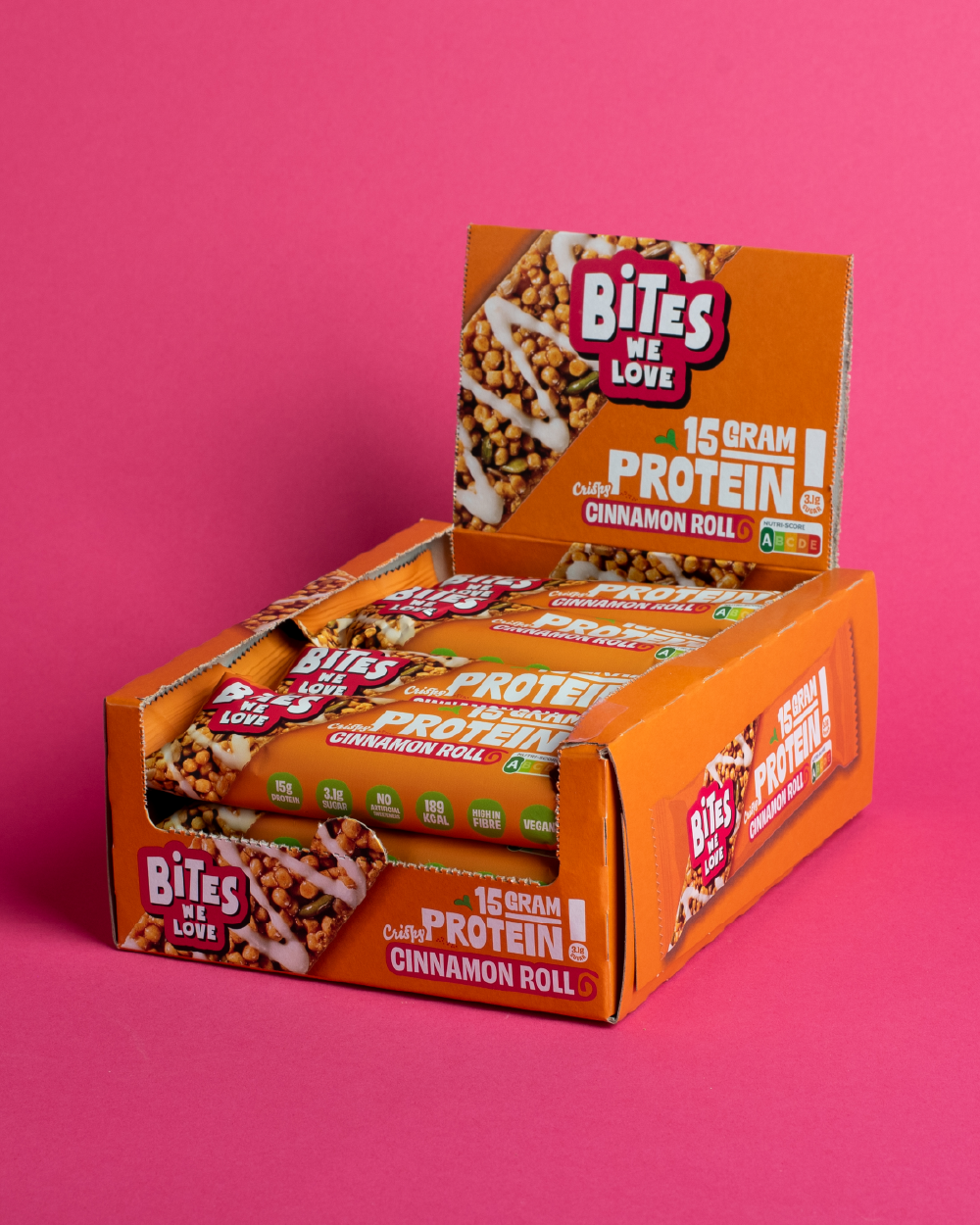 Protein Bar Cinnamon Roll Display Box 12*50g