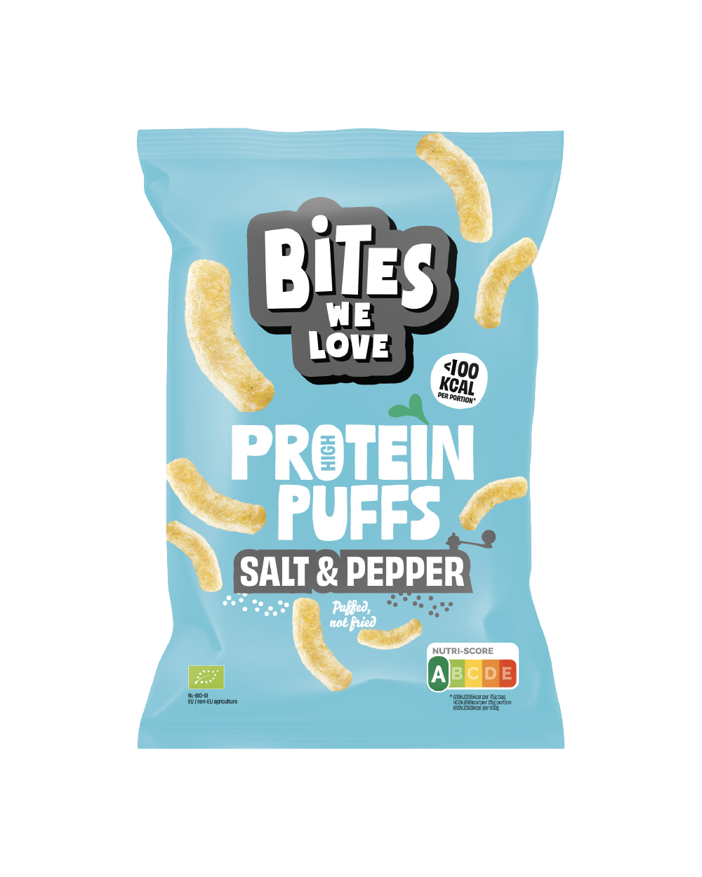 Protein Puffs Salt & Pepper 6*75g