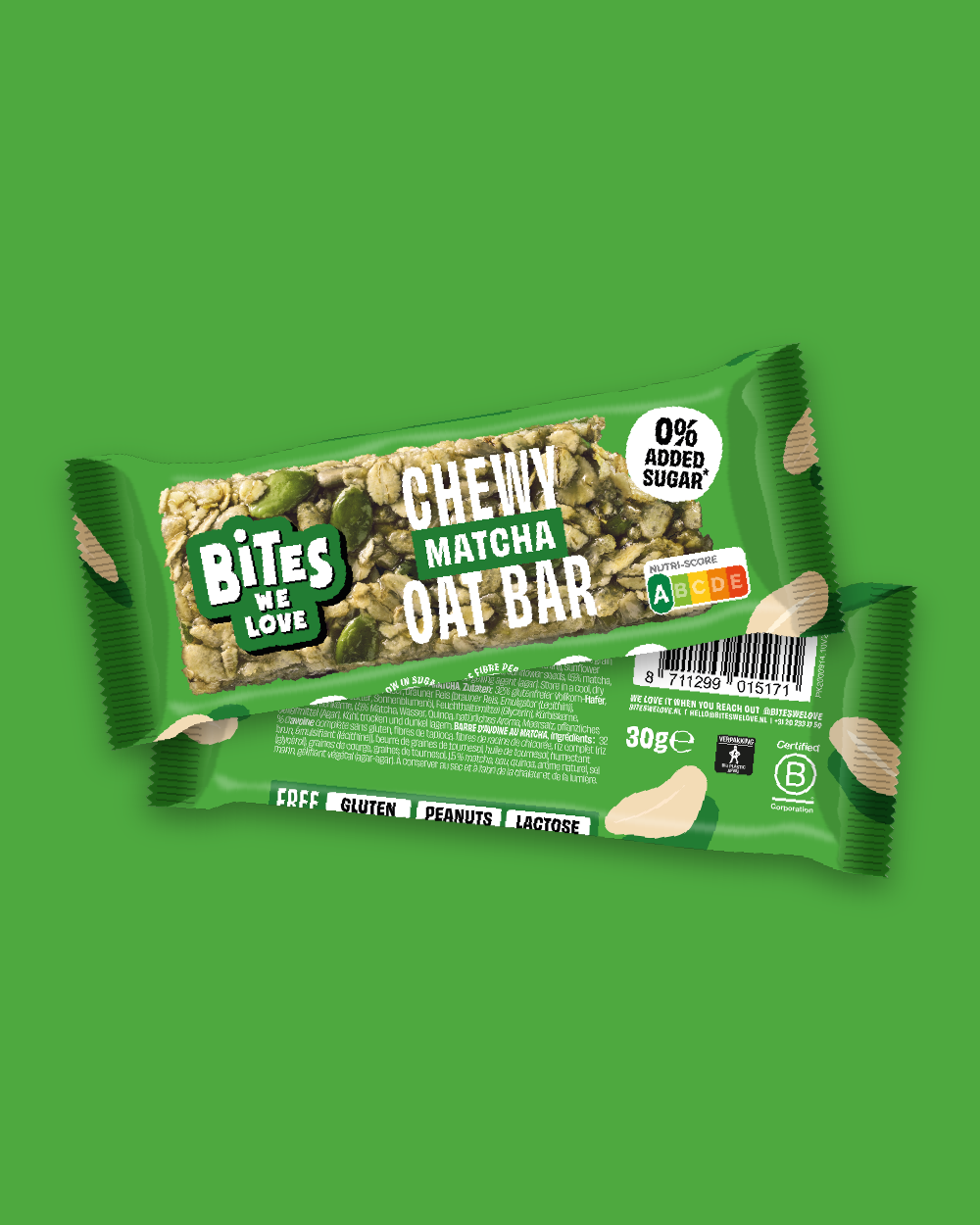 Chewy Oat Bar Matcha Display box 16*30g