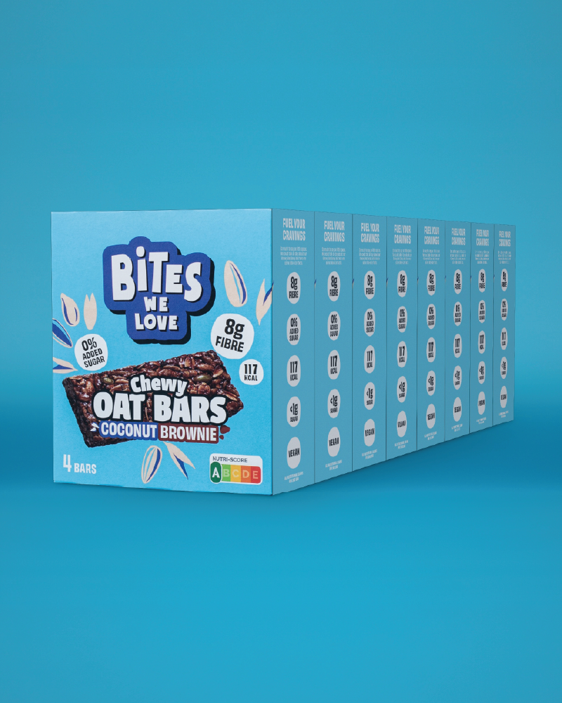 Chewy Oat Bar Coconut Brownie 8*4*30g