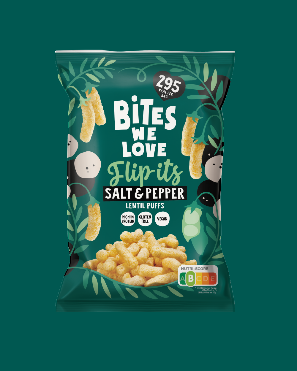 Lentil Puffs Salt & Pepper 75g
