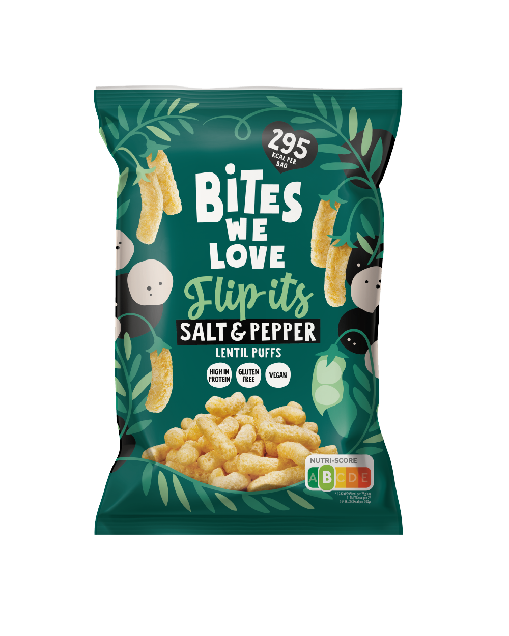 Lentil Puffs Salt & Pepper 75g