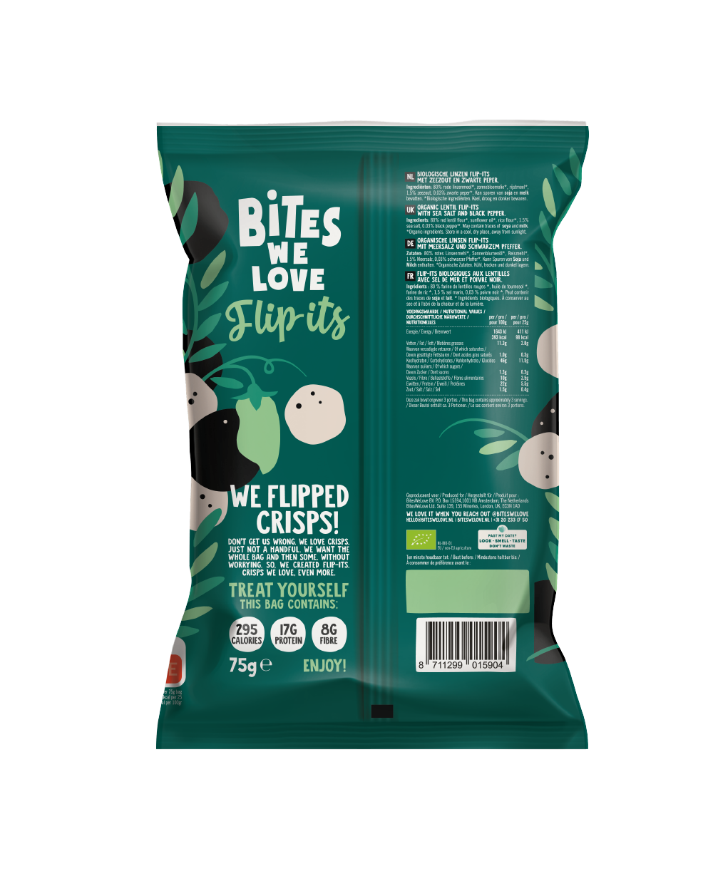 Lentil Puffs Salt & Pepper 75g