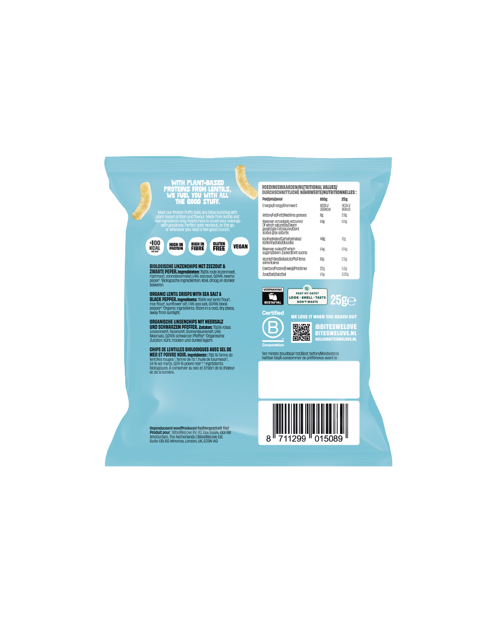 Protein Puffs Salt & Pepper 8*25g