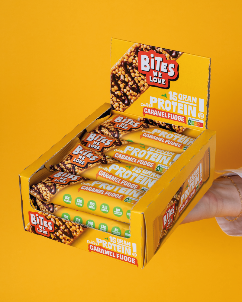 Protein Bar Caramel Fudge Display Box 12*50g